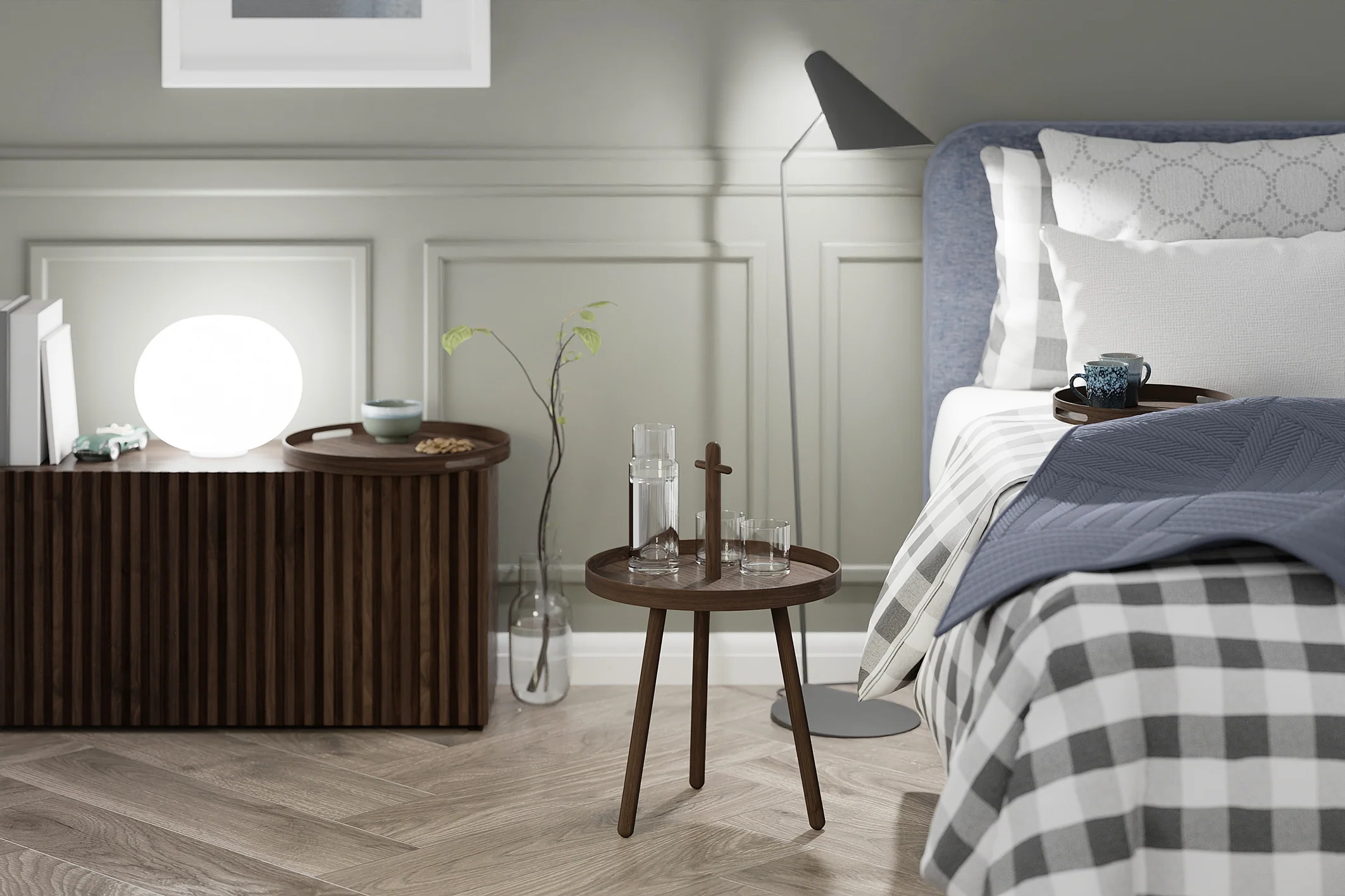 Pick me up side table - Walnut - des. Lincoln Rivers for Wireworkd - Image 8