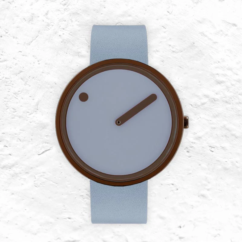 Picto Watch - Arctic Mist Dial with Arctic Mist Leather Strap