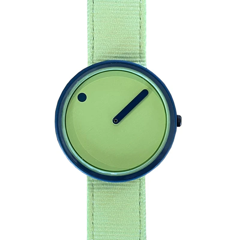 Picto Ocean Ghost Watch - Green dial with Green recycled fishing net strap - Image 4