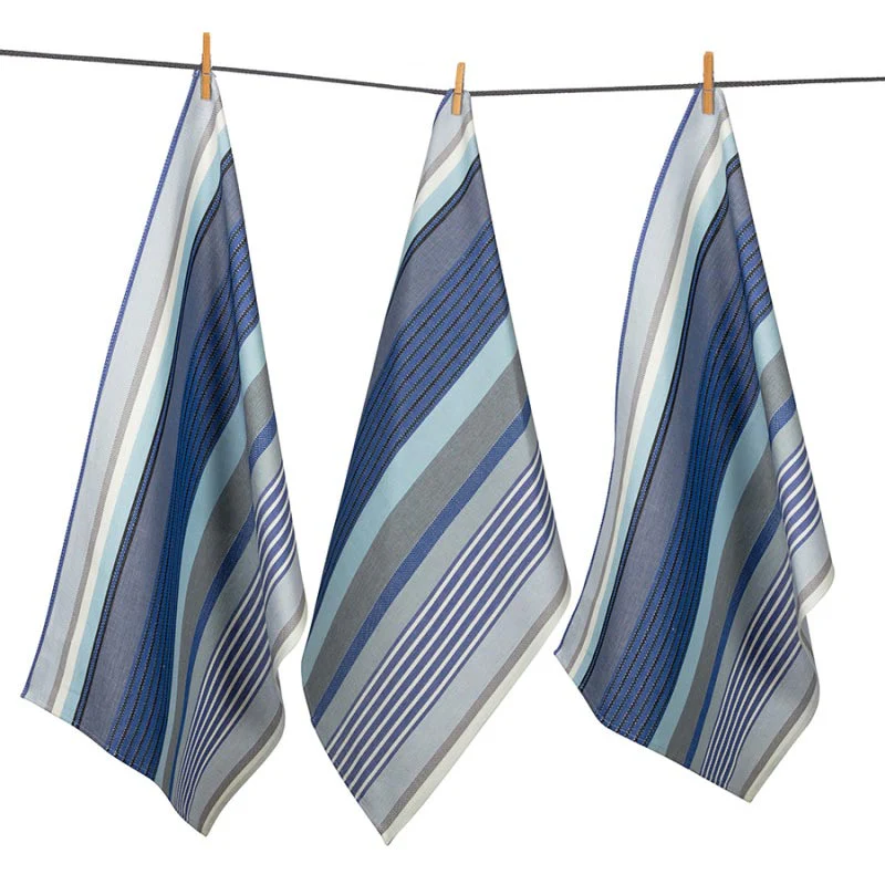Pierre Bleu  Cotton and Linen Tea Towel by Tissage de Luz - Image 2