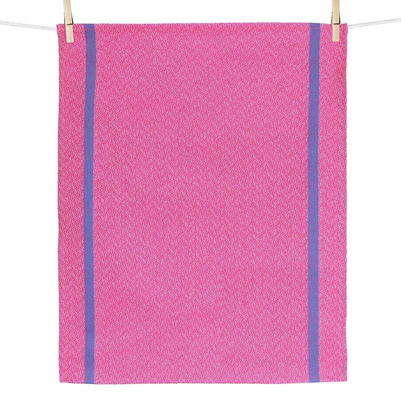 Pink (Colorama rose) Hand Towel, by Tissage Moutet - Image 2