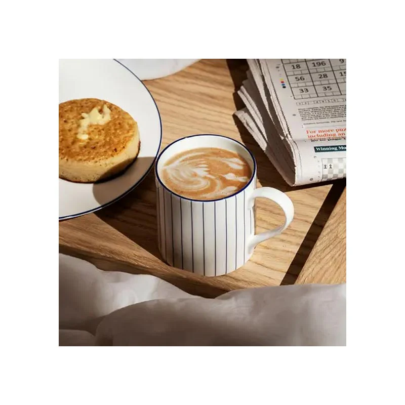 Pinstripe Mug - Cobalt - by Richard Brendon - Image 3