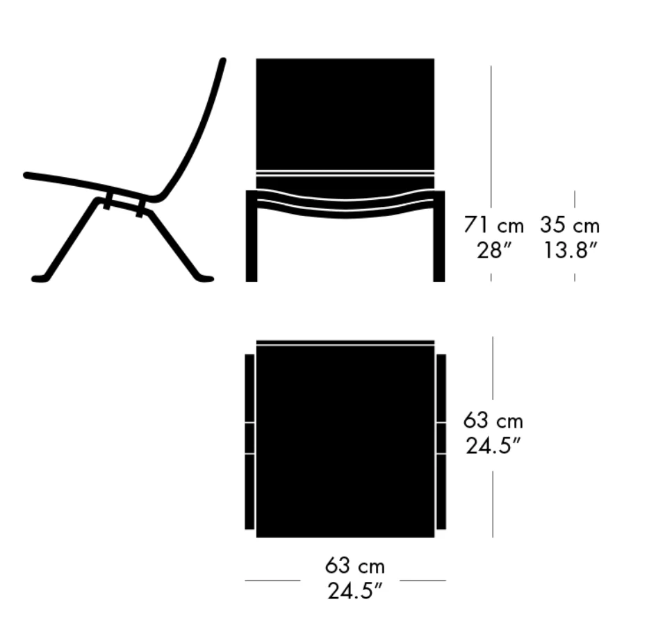 PK22 Lounge Chair - Aura Leather, Walnut - des. Poul Kjærholm, made by Fritz Hansen - Image 6