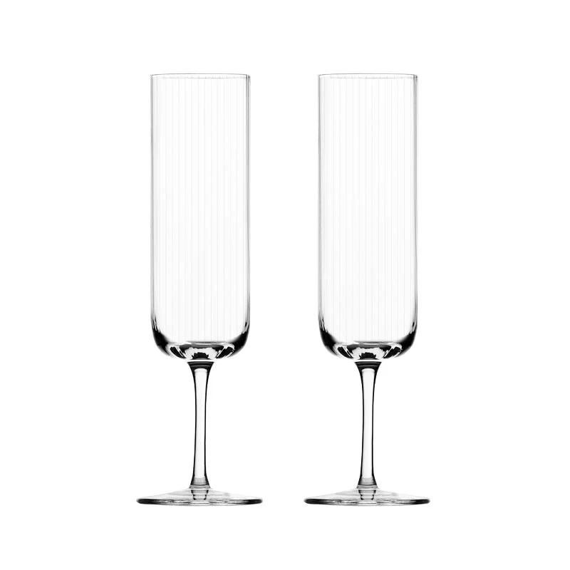 Pleats Flutes - Set of 2 - des. Denis Guidone for Ichendorf Milano - Image 2