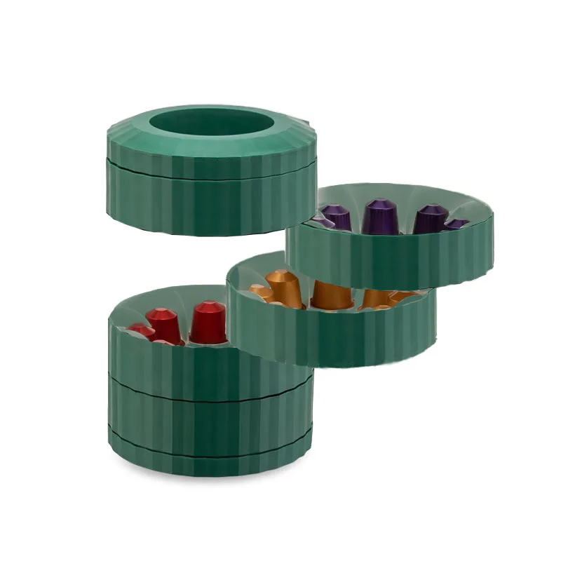 Plissé Coffee Capsule Holder - Green - des. Michele de Lucchi for Alessi - Image 2