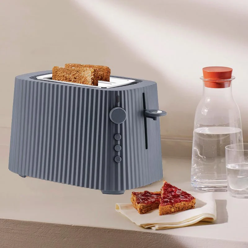 Plissé Toaster - Grey - des. Michele de Lucchi for Alessi - Image 4