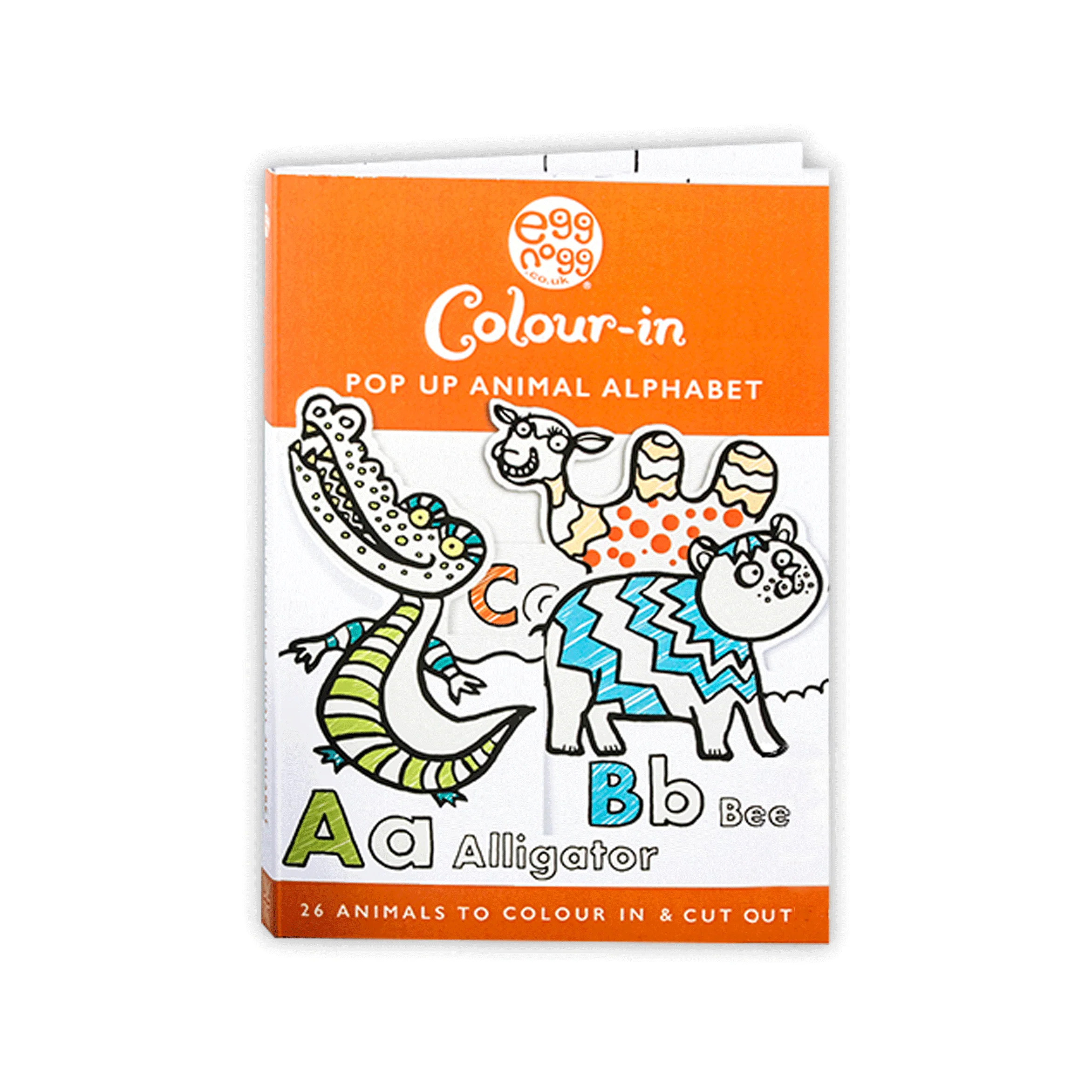 Pop up Animal Alphabet Pocket Book - 26 Animals to colour in - Image 5
