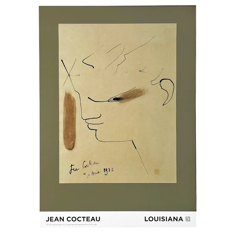 Portrait of Jean Marais poster by Jean Cocteau - Image 2