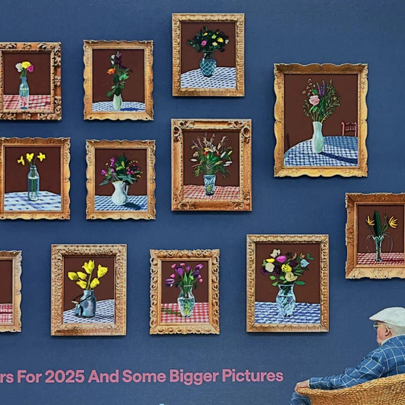 Looking At The Flowers poster by David Hockney - Image 3