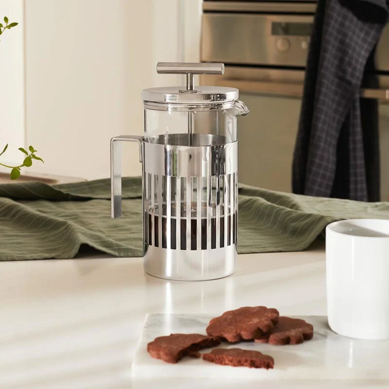 9094 French Press Coffee Maker - 3 cup - des. Aldo Rossi for Alessi - Image 4