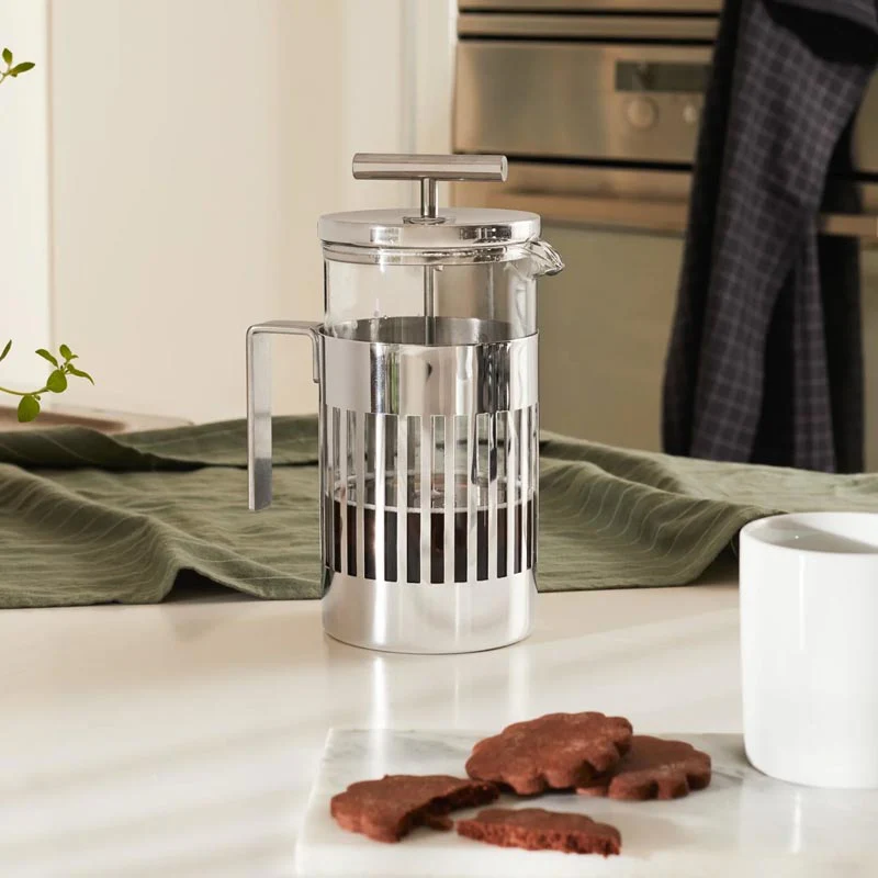 9094 French Press Coffee Maker - 8 cup - des. Aldo Rossi for Alessi - Image 4