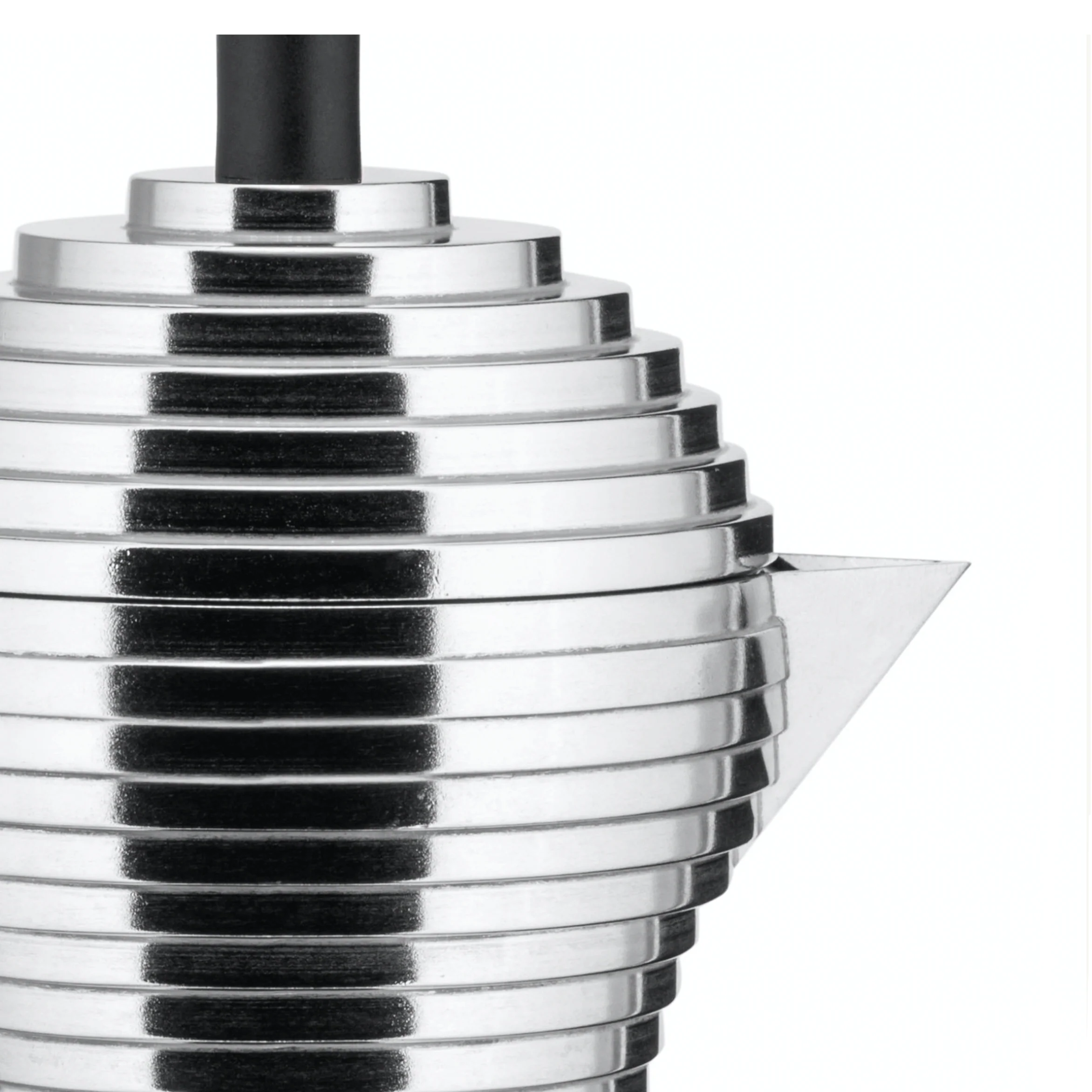 Pulcina Coffee maker - 6 cup, black - des. Michele de Lucchi (made by Alessi) - Image 3
