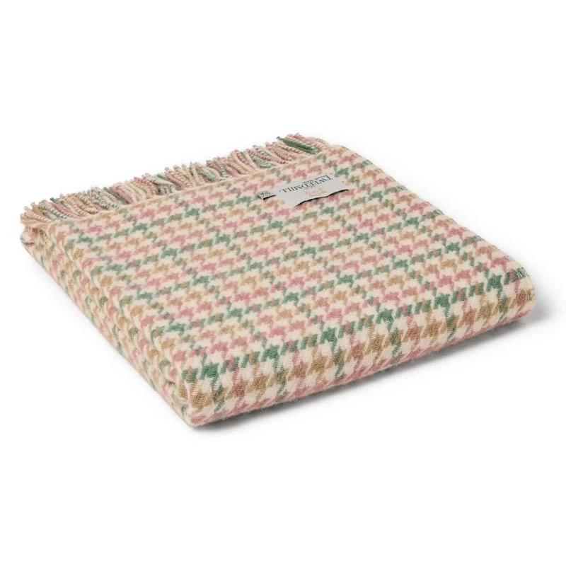 Pure New Wool Throw - Houndstooth Coastland - by Tweedmill - Image 7