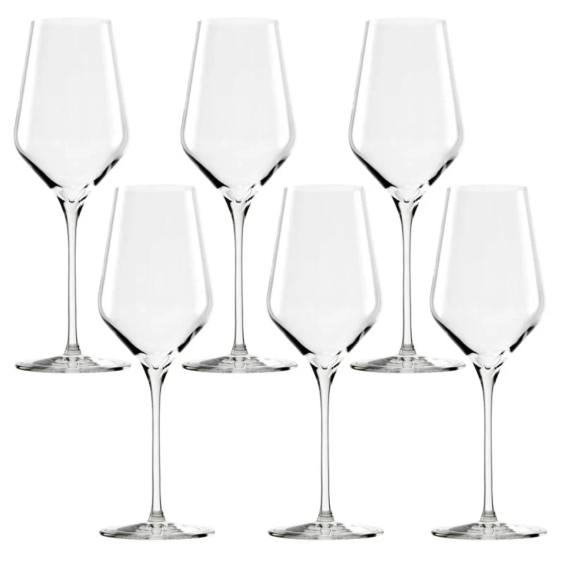 Quatrophil White Wine Glasses - 6pc - by Stölzle Lausitz - Image 7
