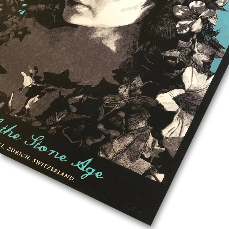 Queens of the Stone Age, Zurich poster by Tommy Davidson-Hawley - hand pulled 3 colour screenprint, artist's proof - Image 2