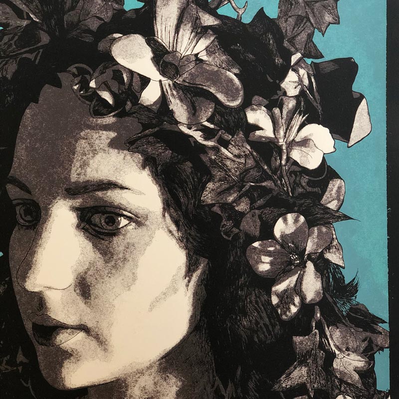Queens of the Stone Age, Zurich poster by Tommy Davidson-Hawley - hand pulled 3 colour screenprint, artist's proof - Image 3
