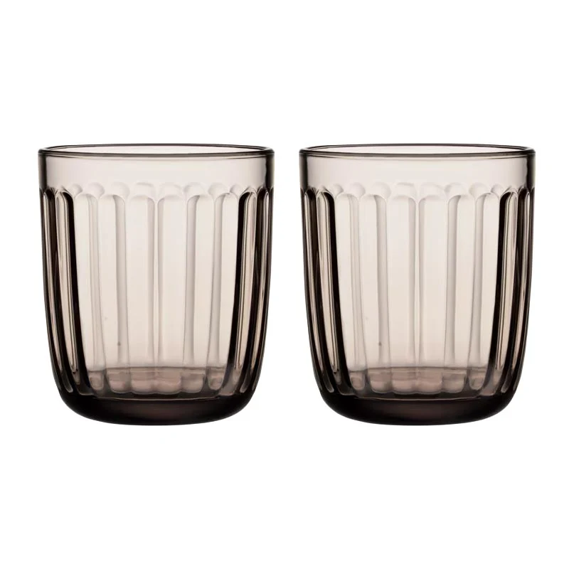Set of 2 Raami tumblers - 26cl, linen - des. Jasper Morrison for Iitala - Image 3