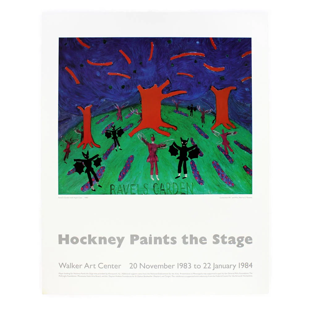 Ravel's Garden (White) Walker Art Center Poster by David Hockney - Image 2