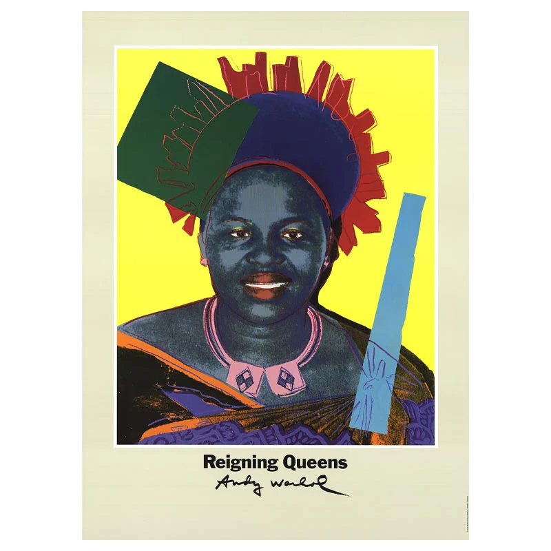 Reigning Queens: Queen Ntfombi of Eswatini poster by Andy Warhol - Image 4