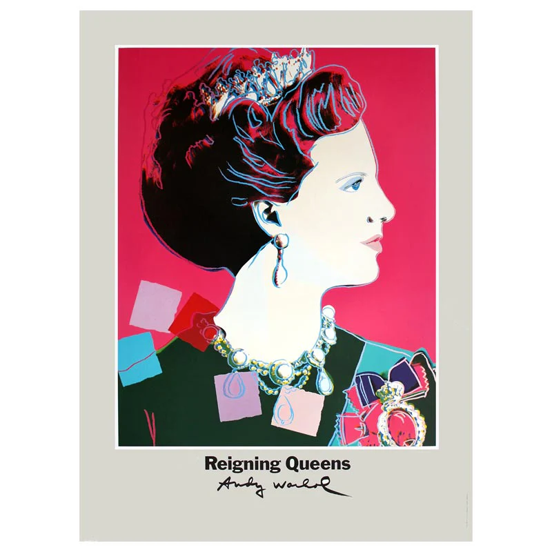 Reigning Queens: Queen Margrethe II of Denmark poster by Andy Warhol - Image 4