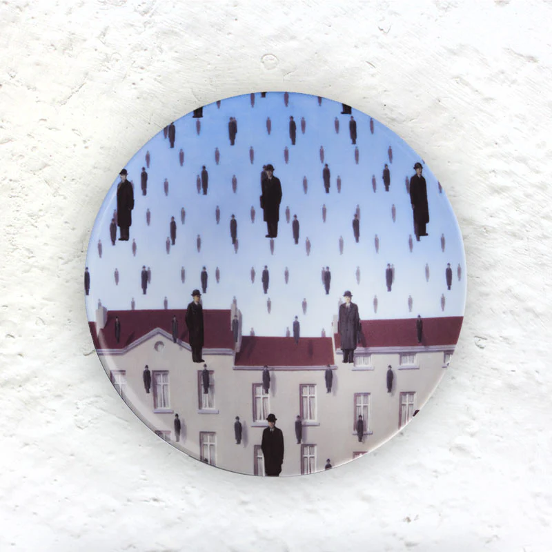 René Magritte 'Golconde' Limoges Porcelain Plate - 21cm