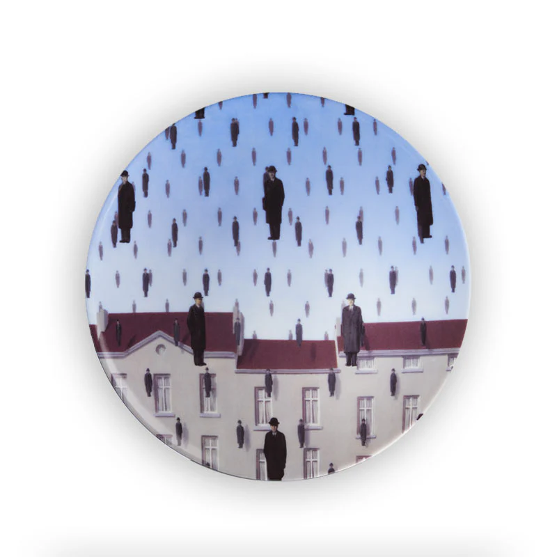 René Magritte 'Golconde' Limoges Porcelain Plate - 21cm - Image 2