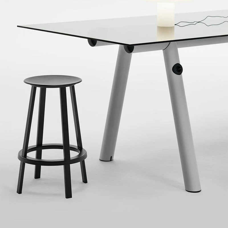 Revolver Bar Stool - Black - des. Leon Ransmeier (made by Hay) - Image 2