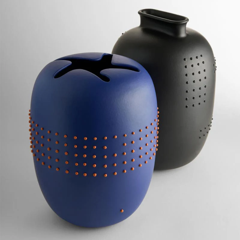 Code Vase (RIC 05) - Matt electric blue - des Arik Levy, by Nuoveforme - exclusive - Image 3