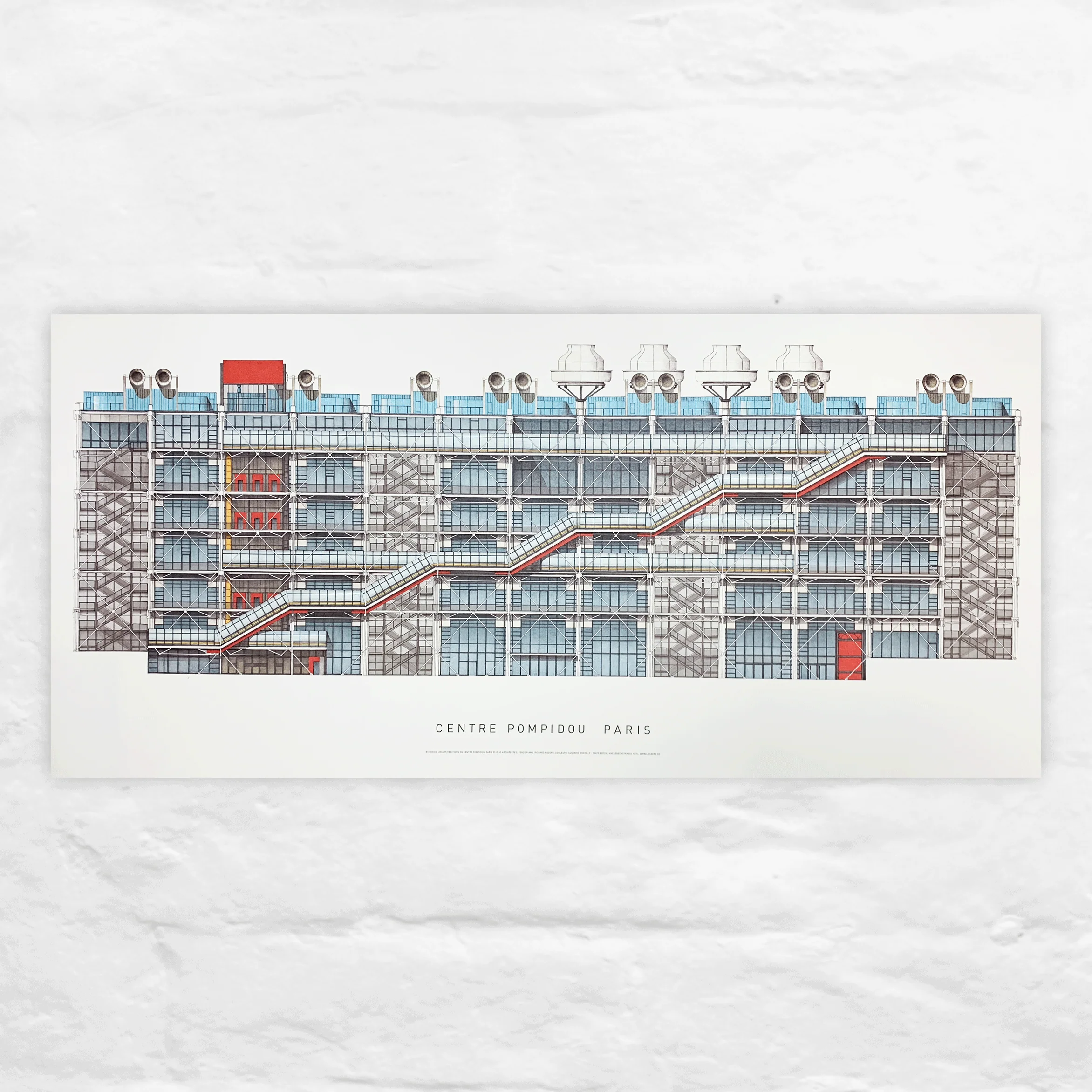 Richard Rogers and Renzo Piano: Pompidou Centre poster