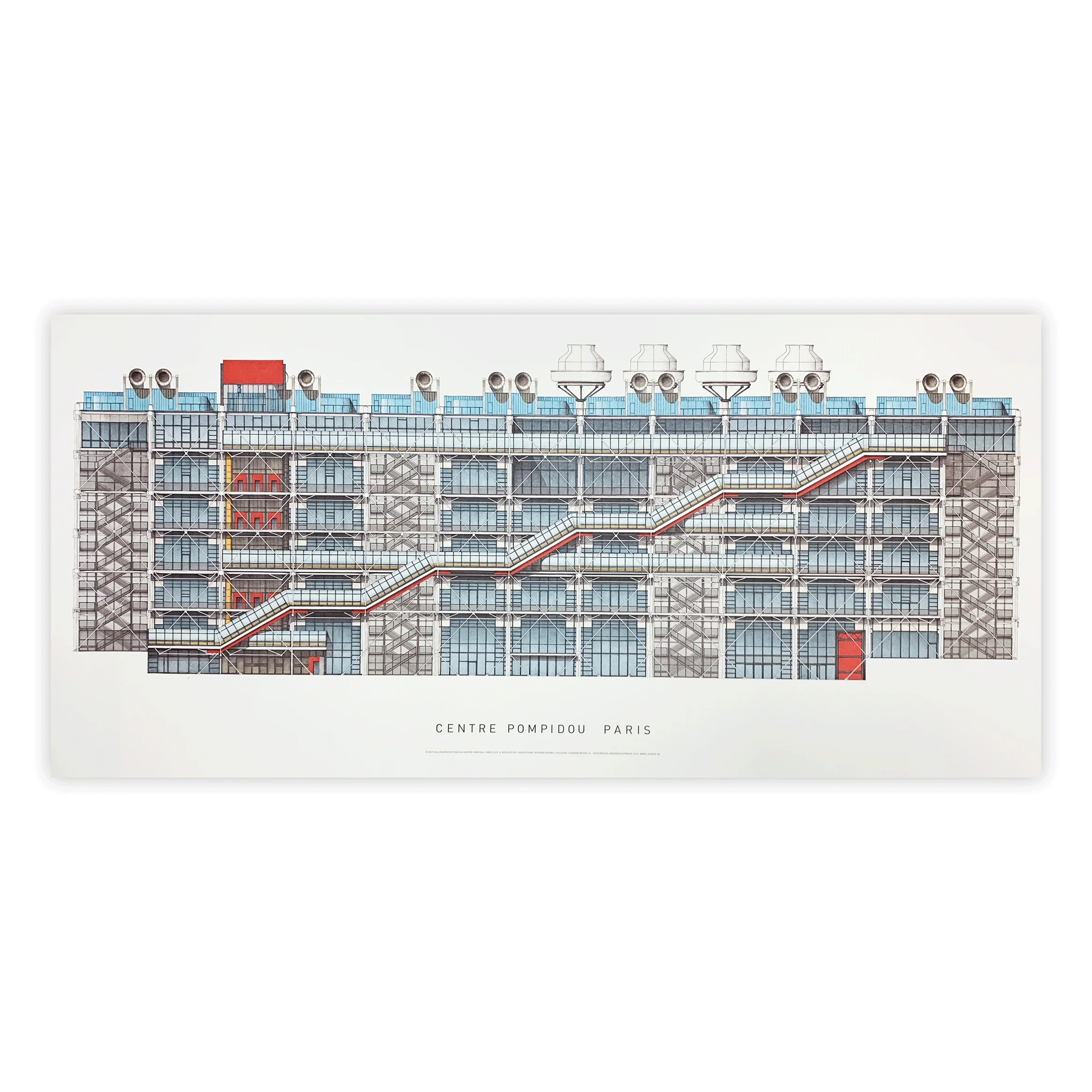 Richard Rogers and Renzo Piano: Pompidou Centre poster - Image 2