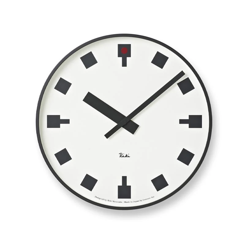 Lemnos RIKI Hibiya Wall Clock - White - des. Riki Watanabe