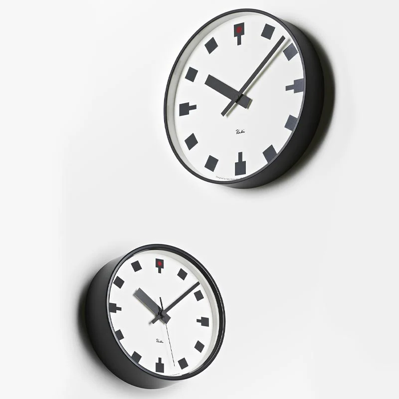 Lemnos RIKI Hibiya Wall Clock - White - des. Riki Watanabe - Image 3