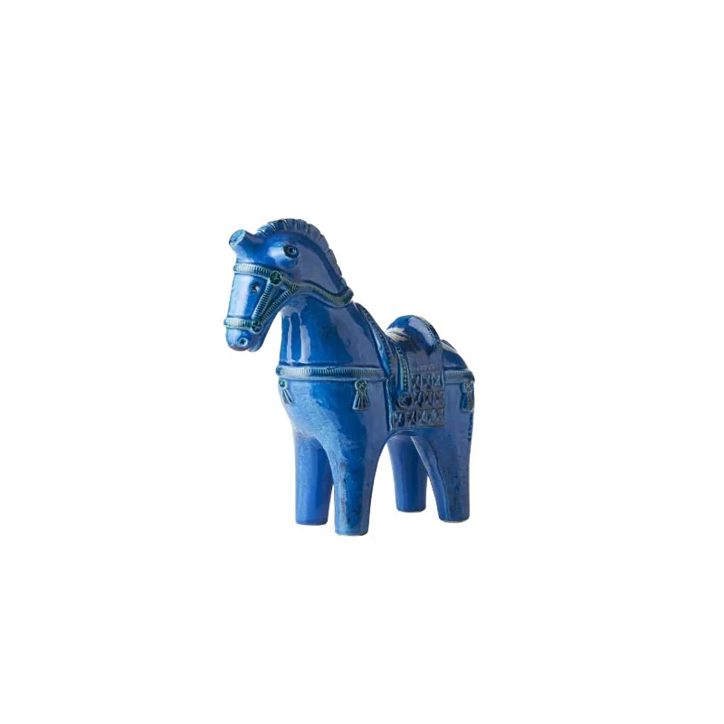 Rimini Blu Horse Number 140, des. Aldo Londi for Bitossi - Image 2