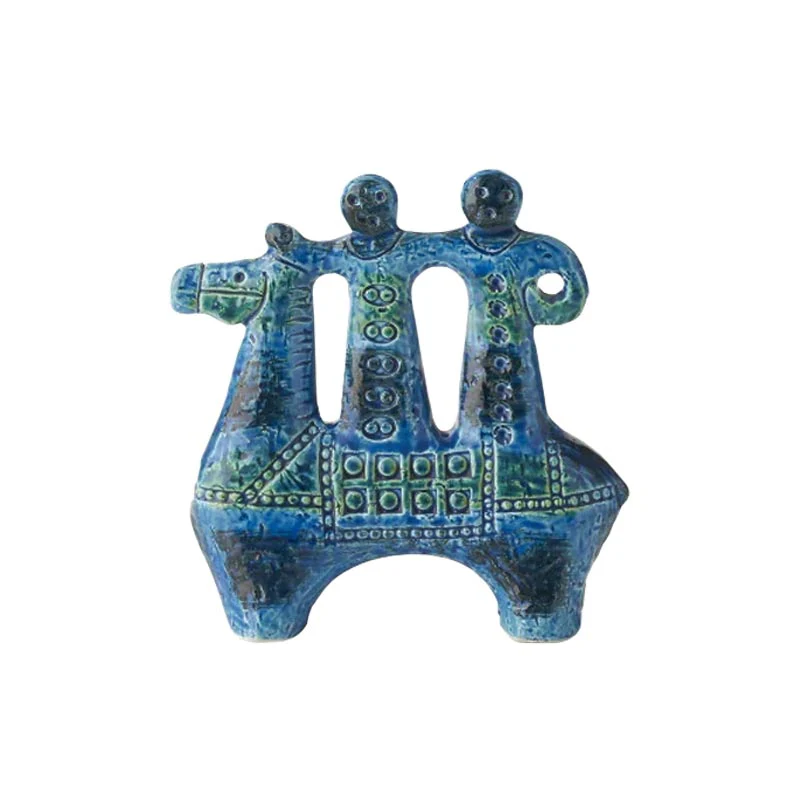 Rimini Blu Horse Riders Number 99 des. Aldo Londi for Bitossi - Image 2