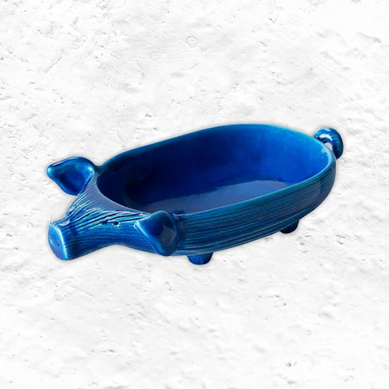 Boletto - Rimini Blu Piglet Dish Number 205 - des. Aldo Londi for Bitossi