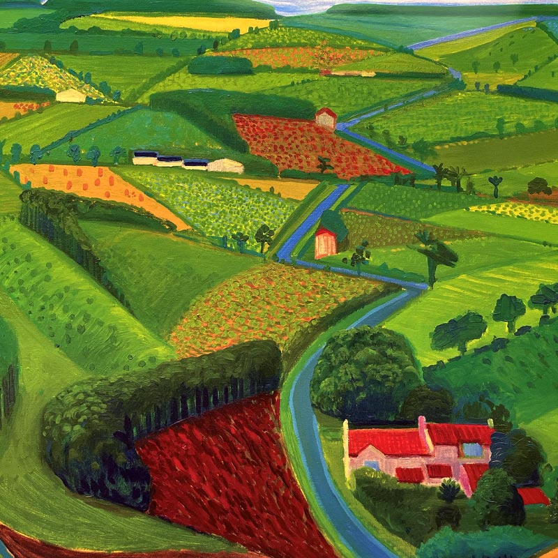The Road Across the Wolds Poster by David Hockney - Image 2