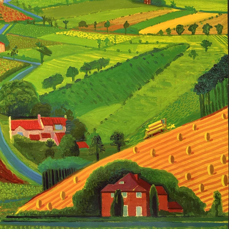 The Road Across the Wolds Poster by David Hockney - Image 3