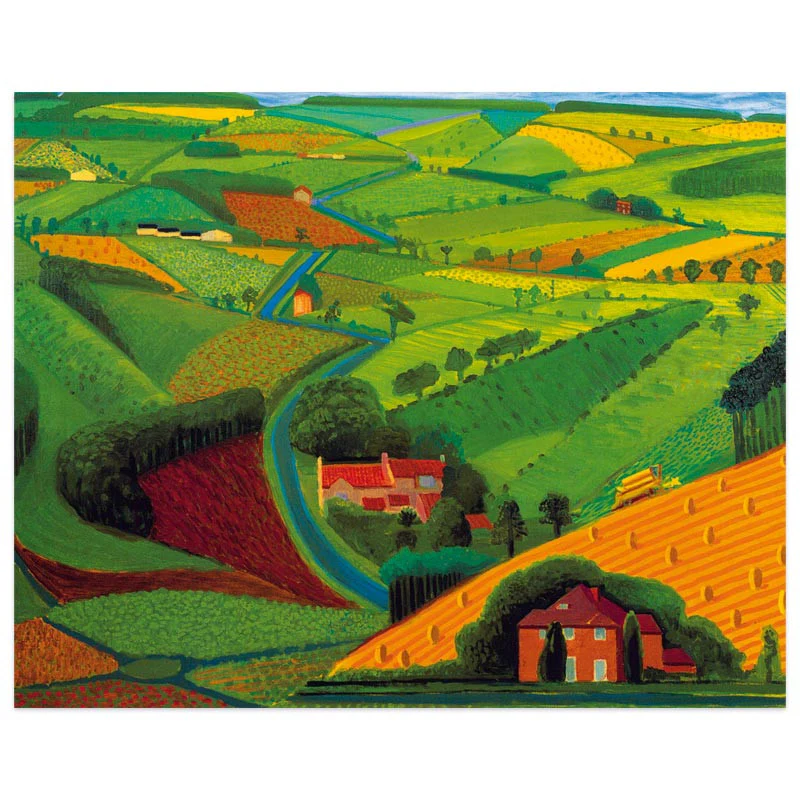 The Road Across the Wolds Poster by David Hockney - Image 4