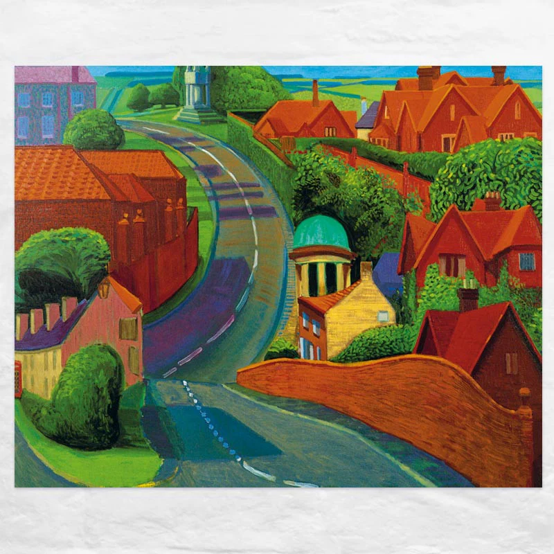 The Road to York Through Sledmere by David Hockney