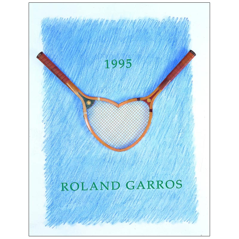 Official Roland-Garros 1995 poster by Donald Lipski - Image 2