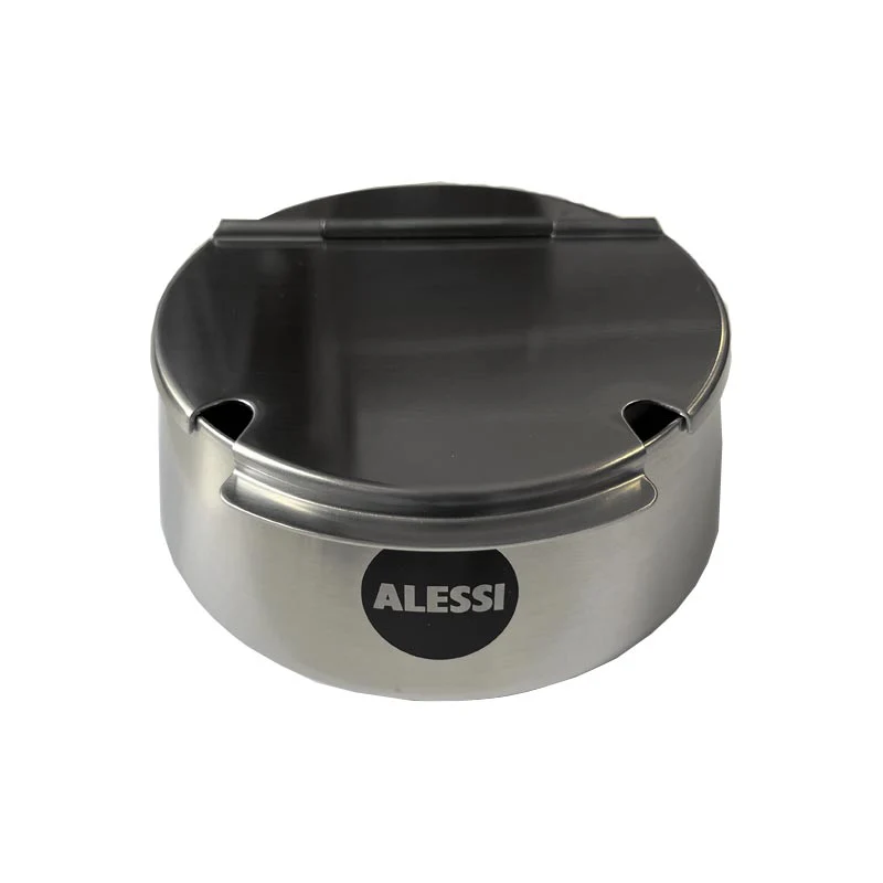 Round Stainless Steel Sugar Bowl - des. Mazzeri and Vitale for Alessi - Image 4