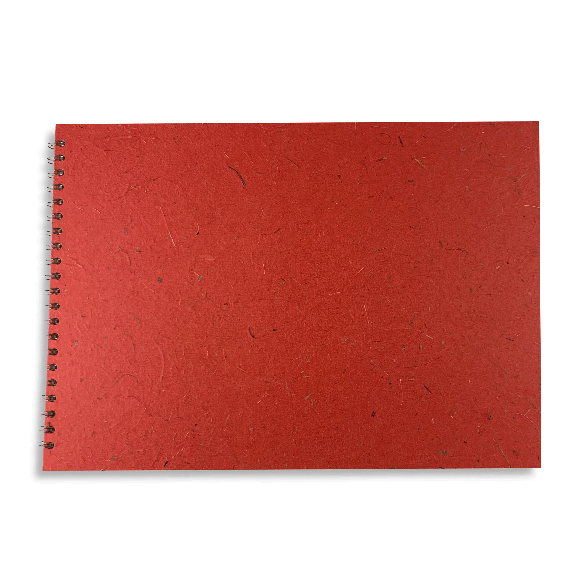 Ruby A3 Landscape Spiral Bound Sketchbook by Pink Pig (silk & banana leaf tissue cover) - Image 2