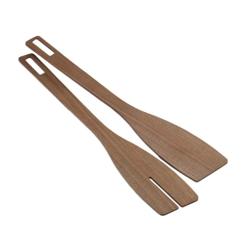 Walnut Wood Salad Server set by knIndustrie - Image 2