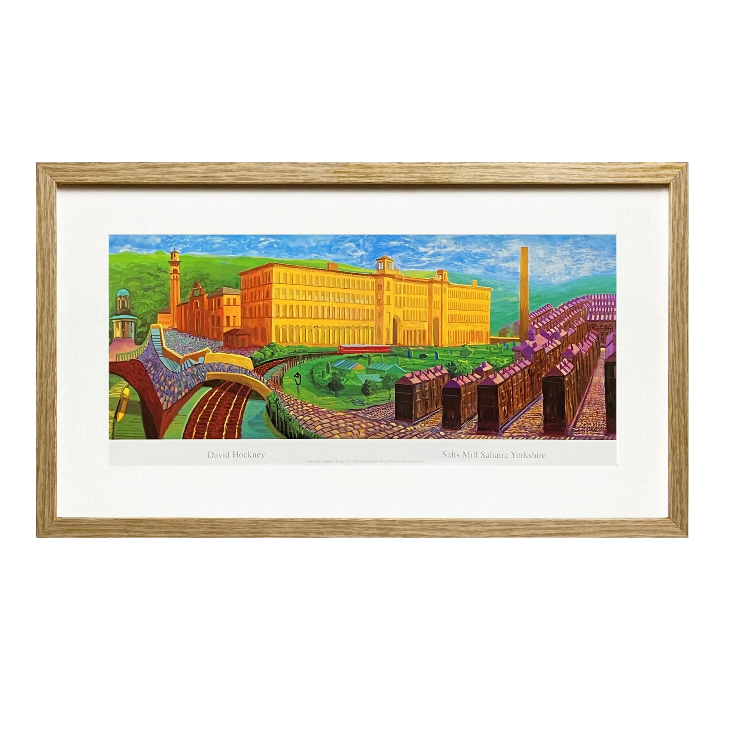 Salts Mill Framed Poster by David Hockney - Image 2