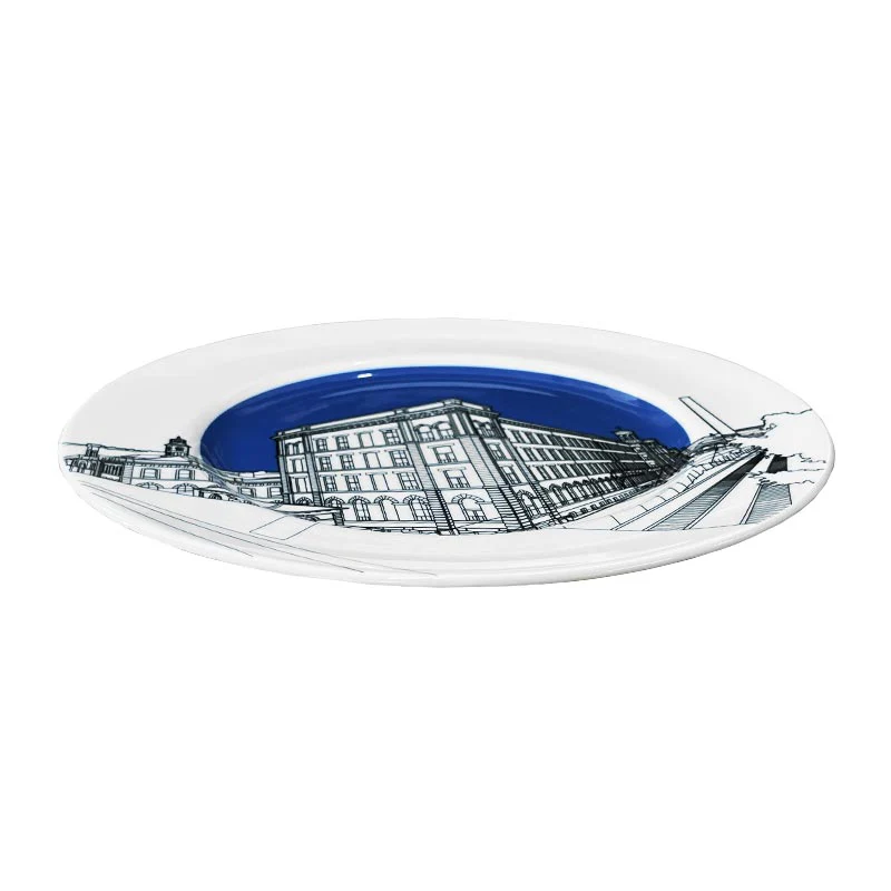 Salts Mill Plate -  Blue - by People Will Always Need Plates - Image 2