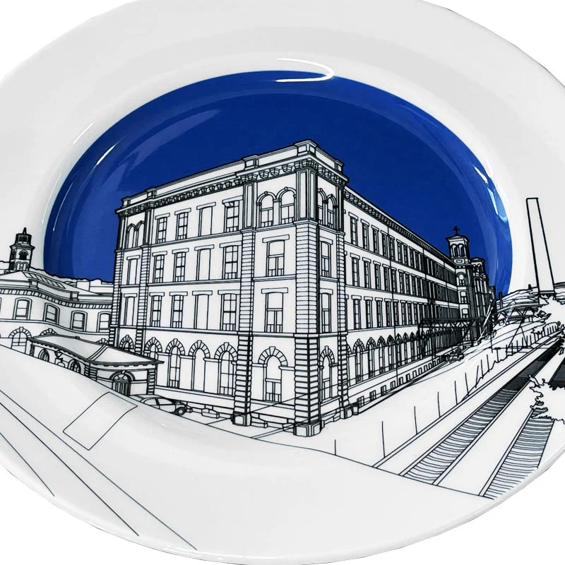 Salts Mill Plate -  Blue - by People Will Always Need Plates - Image 3