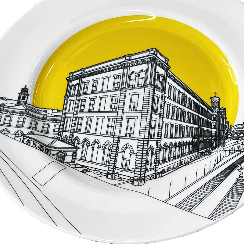 Salts Mill Plate - Yellow - by People Will Always Need Plates - Image 3