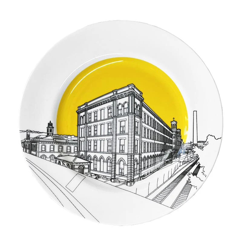 Salts Mill Plate - Yellow - by People Will Always Need Plates - Image 4