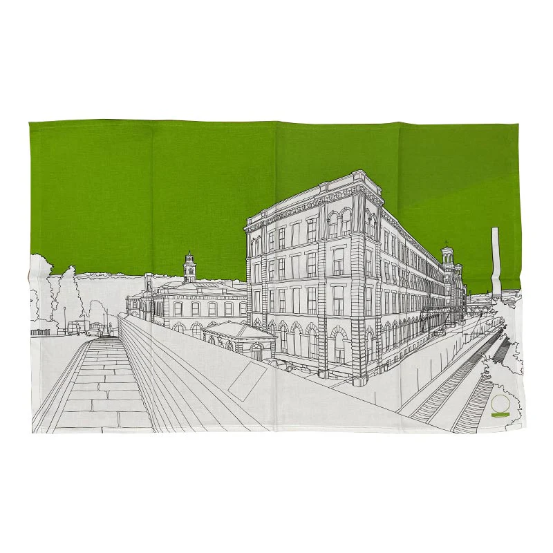 Salts Mill Tea Towel by People Will Always Need Plates - exclusive - Image 2