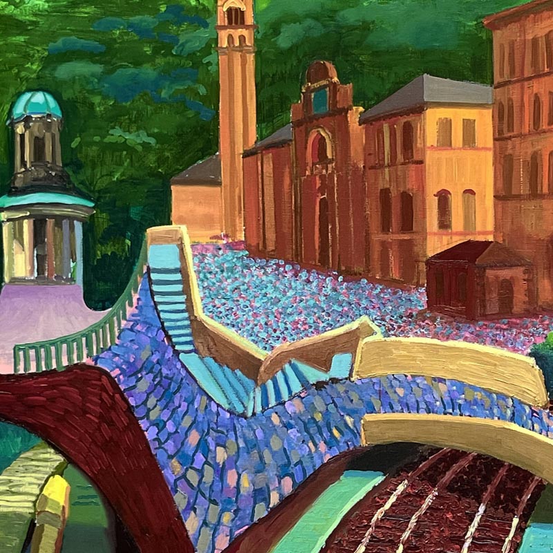 Salts Mill Poster by David Hockney - Image 2